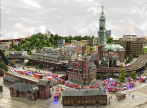 Miniatur Wunderland: Hamburg Michel und Feuerwehreinsatz