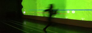 Wer ist schneller. Mensch oder Tier? Laufstrecke im Dynamikum